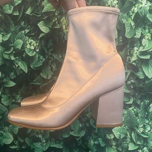 Marc Fisher Silk Pink Boots